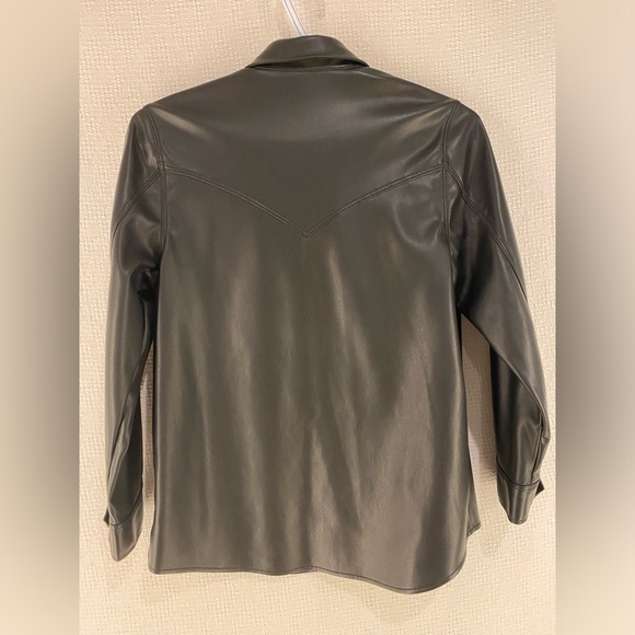 Zara Faux Woman's Leather Jacket | Size 10 - Picture 5 of 7